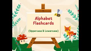 Alphabet Flashcards Lowercase and Uppercase Letters