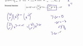 IB Math MAA Binomial Expansion without GDC