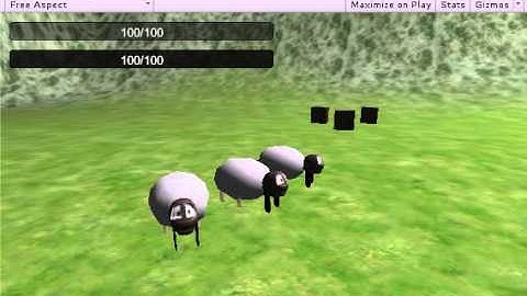 Unity3D HacknSlash Animation Test (Sheep)