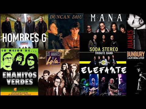 Lo Mejor Del Rock En Español De Los 80 y 90 - Mana, Hombres G,Soda Estéreo, Enanitos Verdes