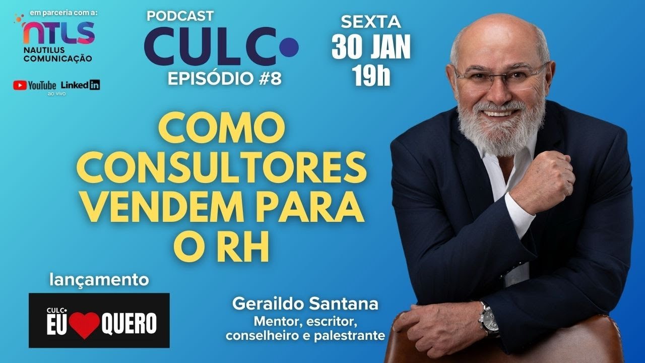 Podcast CULC #8 com Geraildo Santana 30JAN - Lançamento EU QUERO 📱