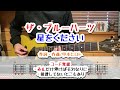 ザ・ブルーハーツ 星をください ギターコード覚書(歌詞アリ/Voナシ)