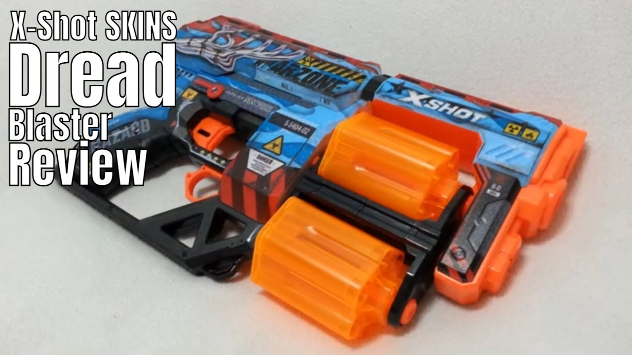 X-Shot SKINS Dread Blaster Review - YouTube