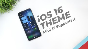 Miui 12.5/Miui 13 Theme - Miui 13 Supported iOS 16 Theme | New Control Centre,Settings & Lockscreen