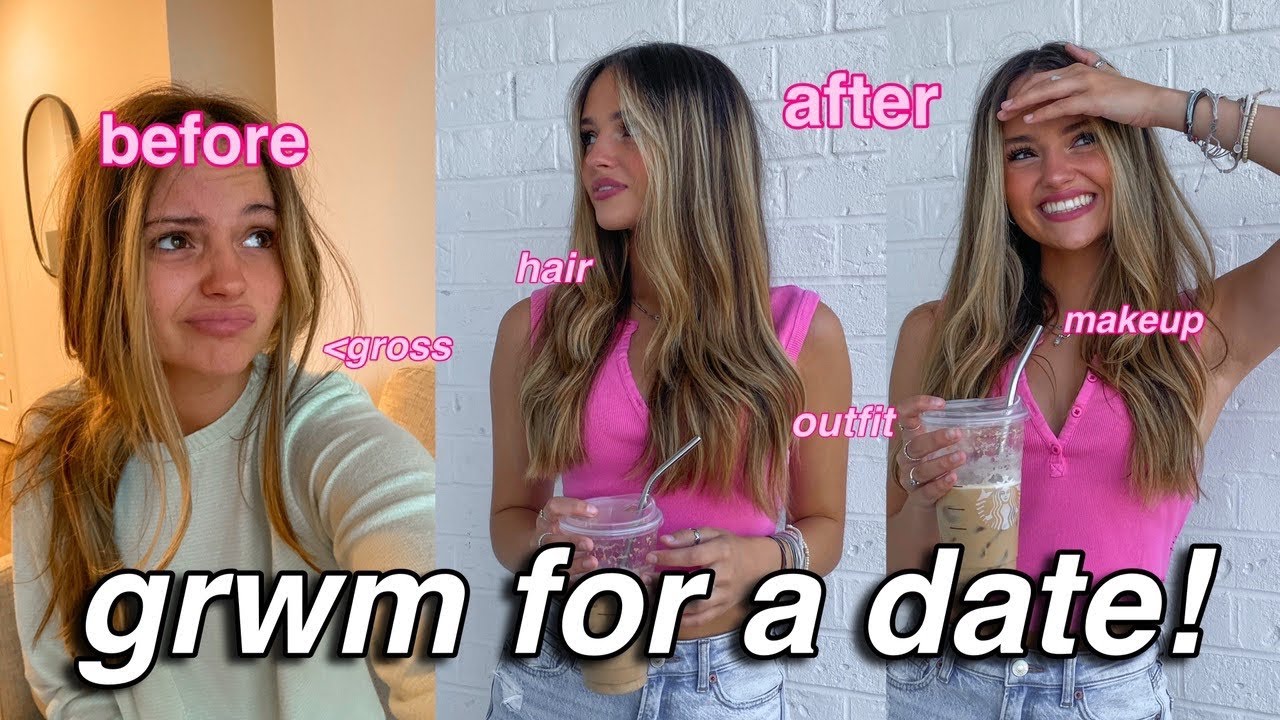 GRWM FOR A DATE (hair, makeup, & outfit) 💗