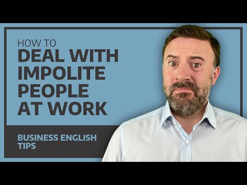 How To Deal With Impolite People at Work