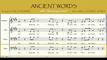 Ancient Words with Amazing Grace | SATB | Bass