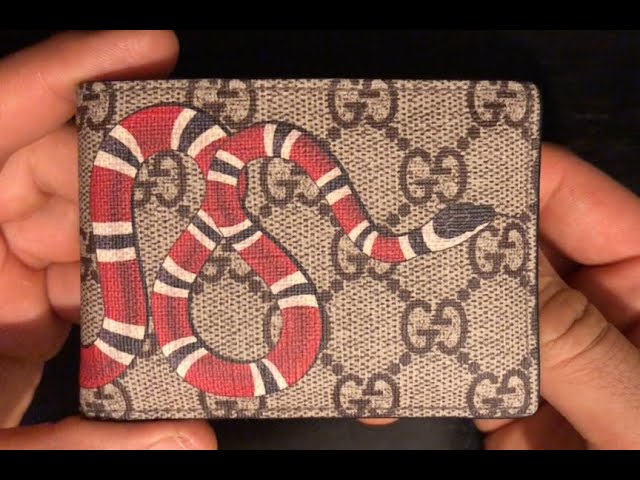 gucci snake wallet fake vs real