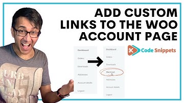 Custom Link in Woocommerce Account - Code Snippets - CodeSnippets - Wordpress Code Snippets