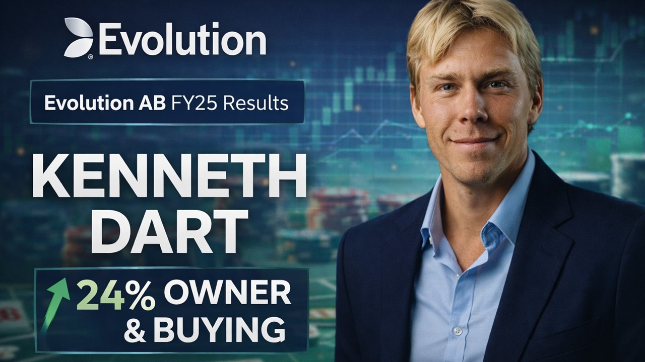 Evolution AB FY25: Why Kenneth Dart Owns ~24% (and Keeps Buying)