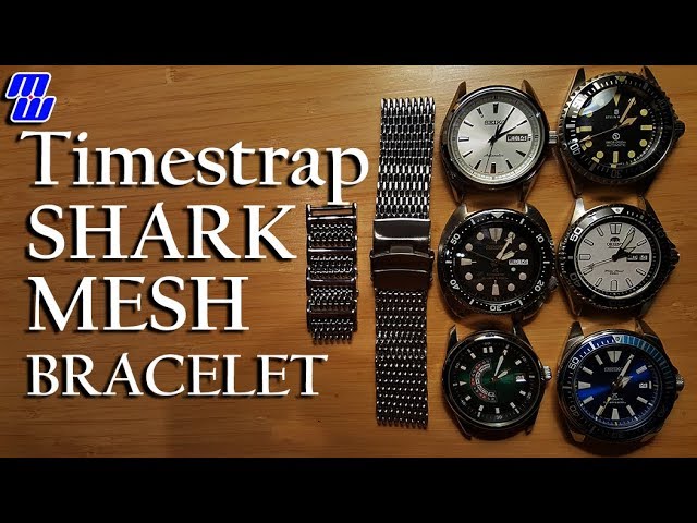 Timestrap Shark Mesh Bracelet - Review On Six Watches - YouTube