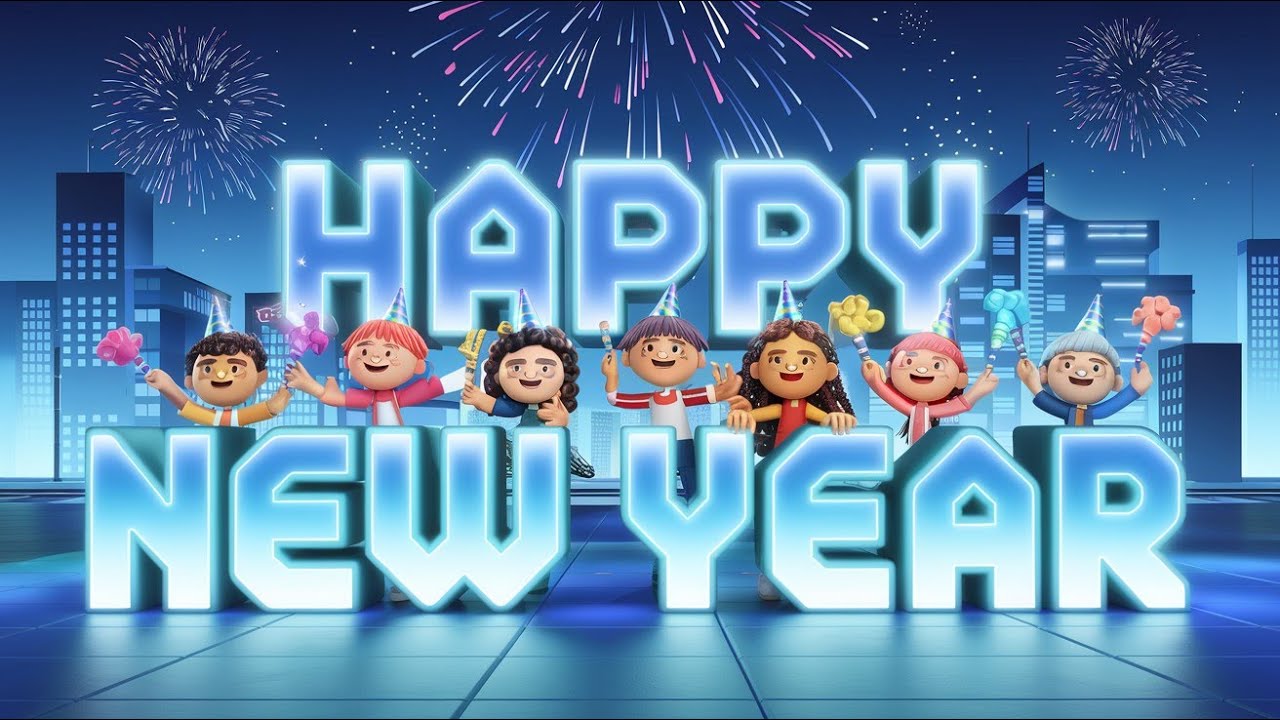 Happy new year songs - chritmas song for kids - celebration songs