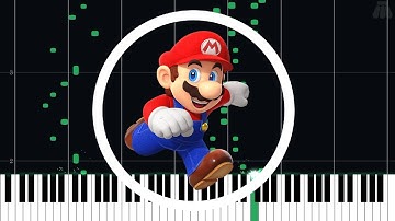 Mega Mushroom - New Super Mario Bros. - Intermediate Piano Tutorial