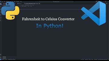 How to make a Simple Fahrenheit to Celsius Converter in Python!