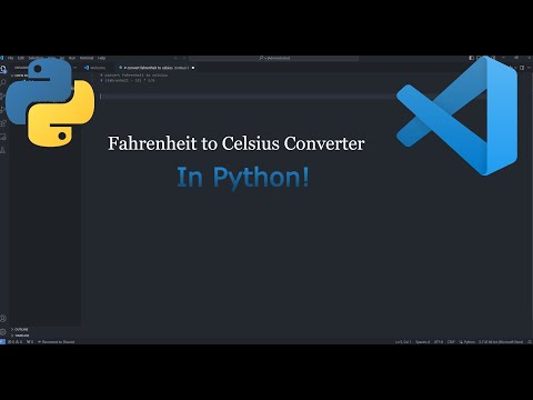 How to make a Simple Fahrenheit to Celsius Converter in Python!