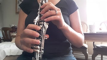 Clarinet 2 octave C major scale