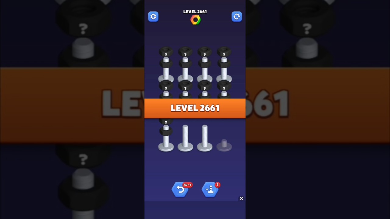 Nut Sort Level 2661 - Color Puzzle Game by Kiwi Fun 