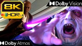 [8K HDR10+] Master Windu Vs. Palpatine - Revenge of the Sith (2005) | Dolby Vision • Atmos