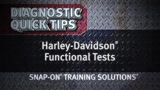 Diagnostic Quick Tips - Harley-Davidson Functional Tests