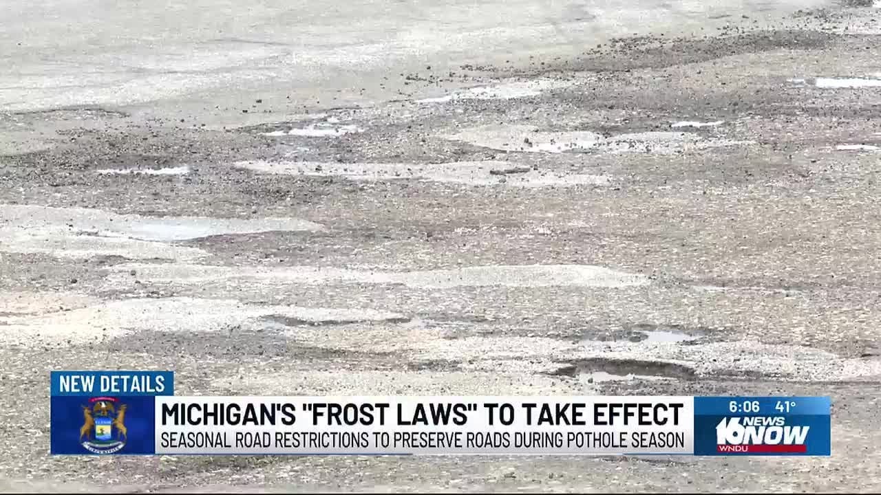 Michigan Counties To Enforce Road Restrictions During Pothole Season Michigan counties to enforce road restrictions during pothole season