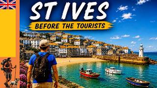 🔴 St Ives, Cornwall Before the Tourists Wake Up!: Walking Tour [4K]