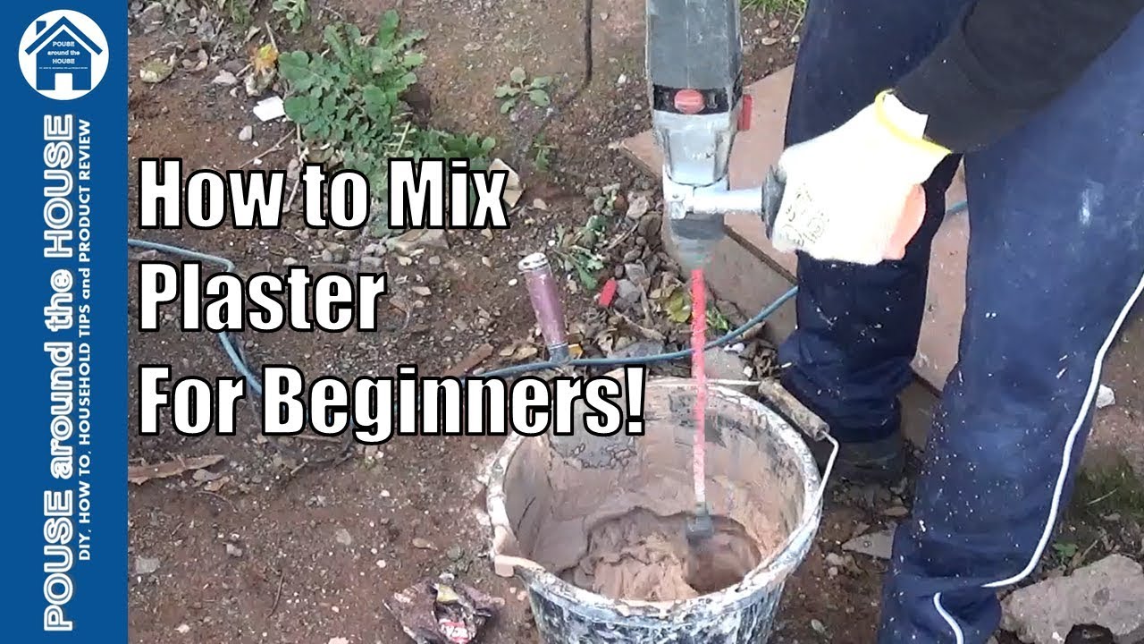 How to mix plaster. Mixing plaster made easy. Plastering tips for