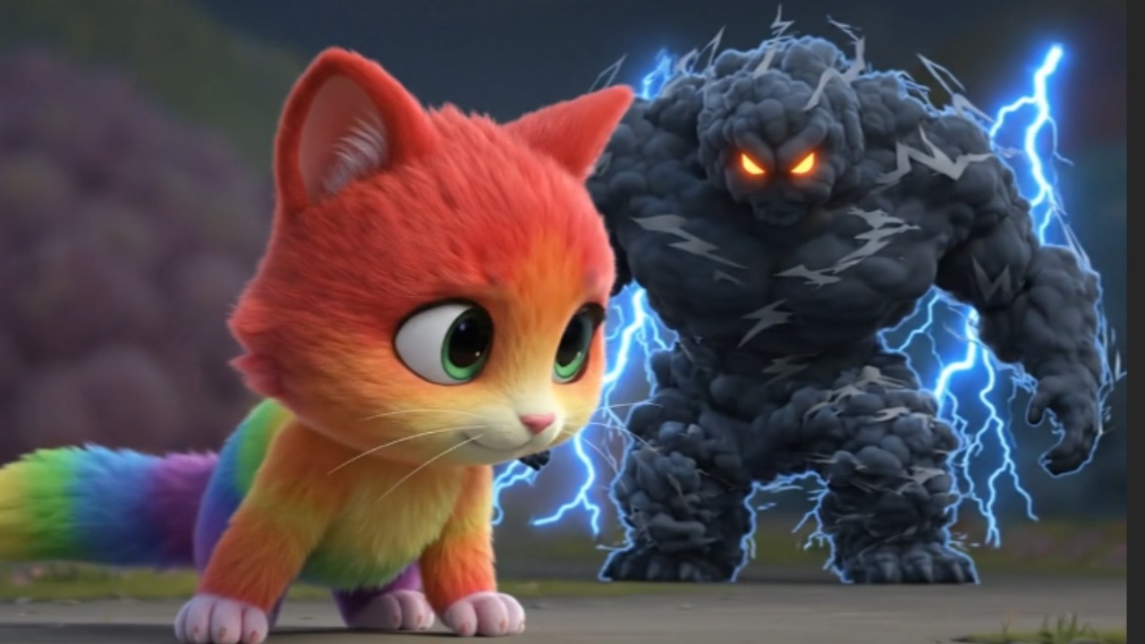 She Jumped Into the Storm to Save the Sky — Miuna vs Nimbus | Soul of the Prisma (Epic 3D Animation)