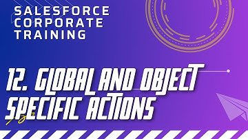 12. Global and Object Specific Actions - Aura Concepts in Salesforce