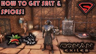 CONAN EXILES HOW TO GET SPICES AND SALT