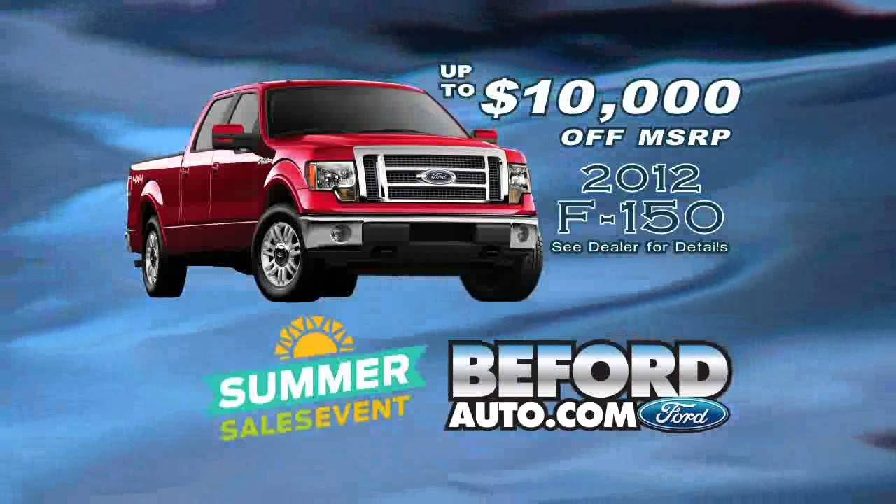 Ford Summer Sales Event at Beford South Point Ford YouTube