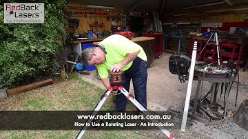 Rotating Lasers a Basic How to Use Guide by RedBack Lasers