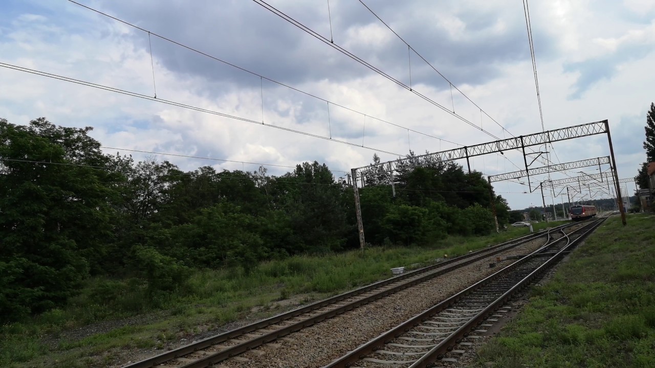 EN57-2056 POLREGIO z Raciborza do Kędzierzyna 06.2020 Dziergowice