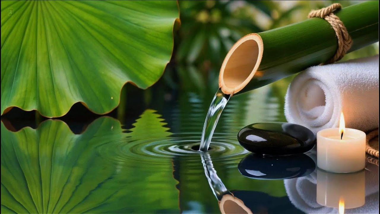 Relaxing Music and Water Sound for Sleep, Meditation 🌿 Deep Healing Music, Relieves Stress, Insomnia