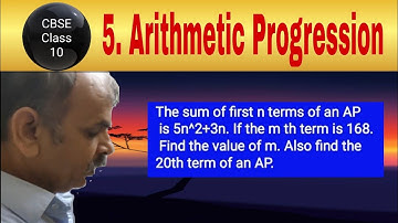 The sum of the first n terms of an AP is 5n^2+3n. If the mth term is 168. Find the value of m. Also