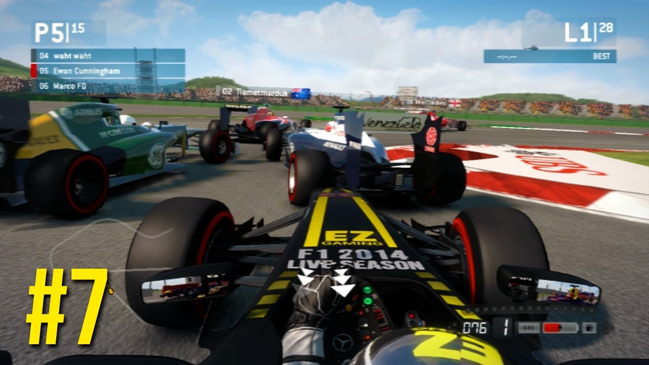 F1 2014 Live Season - Korea Test Race #7 (F1 2013 Gameplay)