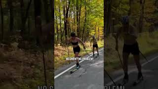 Behind the scenes: Off-season training for #CrossCountry 💪 📹:jessiediggins #Olympics