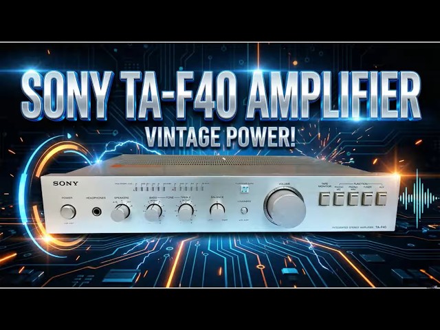 Sony TA-F40 Vintage Integrated Amp Review & Sound Test | Clean