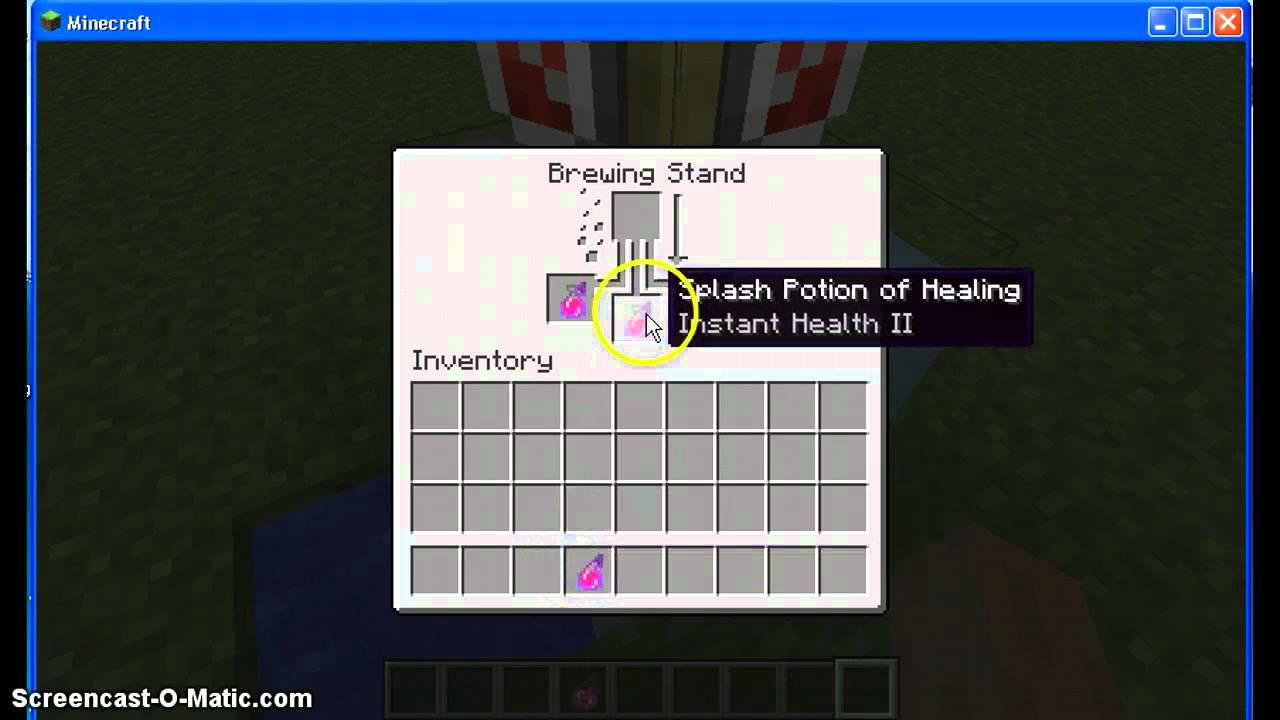 MineCraft-How to make a Healing Potion - YouTube