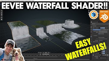 Amazing WATERFALL SHADER for Eevee in Blender!