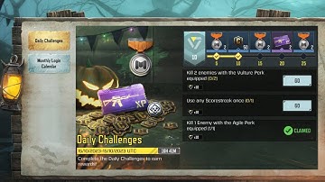 COD Mobile How To Kill 1 Enemy with Agile Perk Equipped Daily Challenges Task Complete 💯✅.