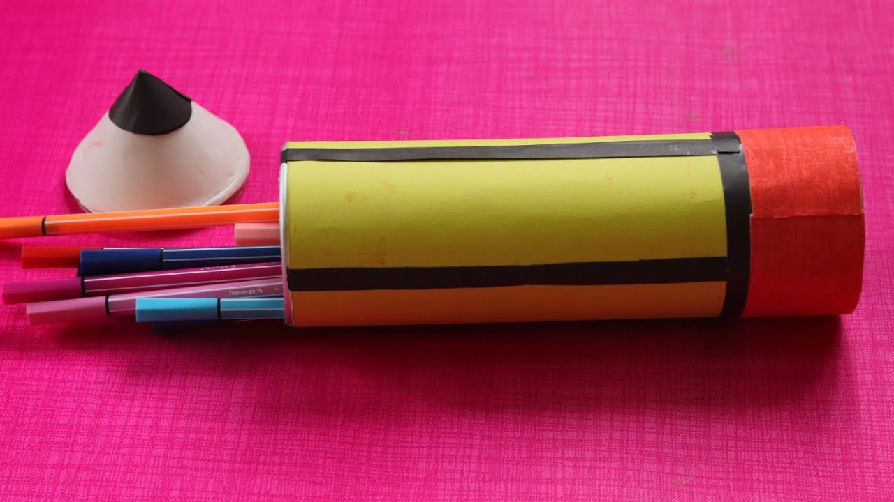 DIY pencil holder using pringles can back to school YouTube