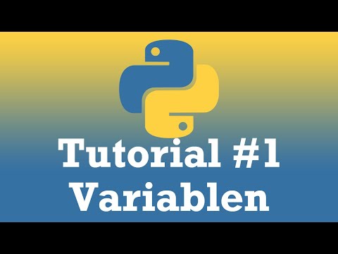 Python Tutorial #1 Variablen [GERMAN/DEUTSCH]