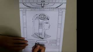 Unveiling Egypt's Rich Cultural Heritage through Anti-Stress Coloring Book Drawings