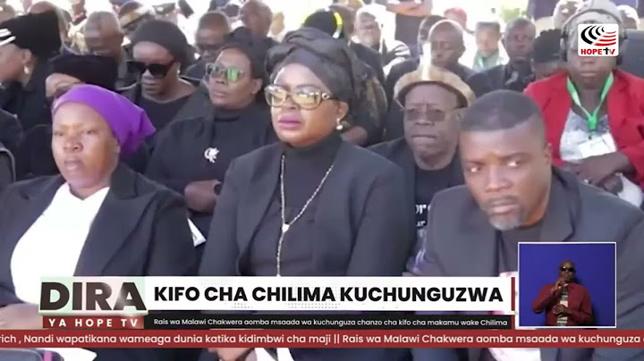 Rais wa Malawi Chakwera aomba msaada wa kuchunguza chanzo cha kifo cha makamu wake Chilima