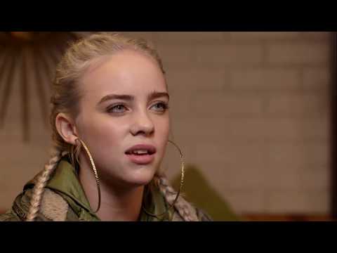 Billie Eilish answers questions and performs "ocean eyes" for Lexus