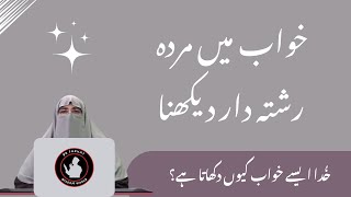 Mary hoye logo ko khawab me dekhna : Fout Shuda Insan ko Dekhna | Dr Farhat Hashmi Bayan