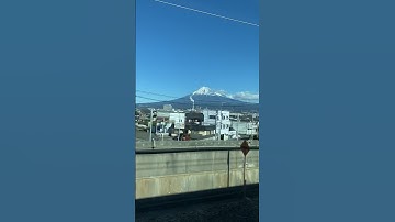 Mount Fuji 🗻 from shinkansen bullet train #japan #mountfuji #shinkansen #shorts