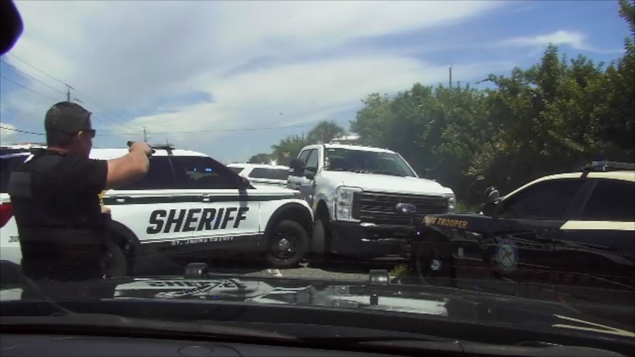 FHP chases man with active warrants in stolen truck—PIT maneuver ends ...