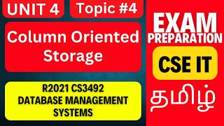 Column Oriented Storage in DBMS | CS3492 Important Topic | Anna University 2026