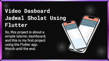 Video dasboard Jadwal Sholat | Flutter Using Visual Code